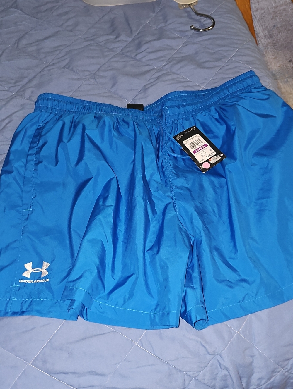 Men's Under Armour Royal Blue Essential Volley⁷ Shorts W/ Built In Liner